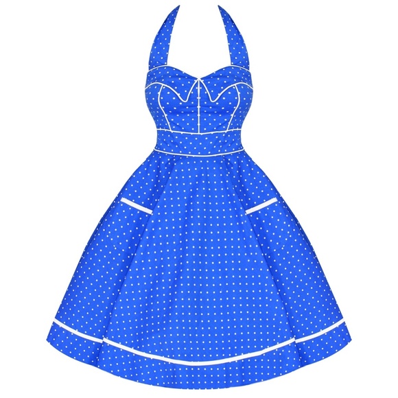 🚫SOLD🚫 Hell Bunny Vixen Blueberry Buckle Dress - Picture 5 of 6